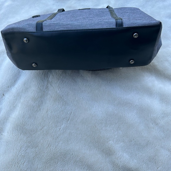 New Relayer grey tote bag briefcase laptop bag with cell phone charger - Picture 6 of 9